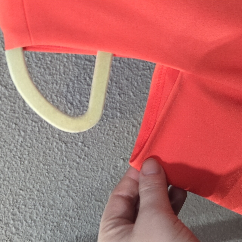 AB Studio Vibrant Coral Midi Dress - Picture 3 of 6